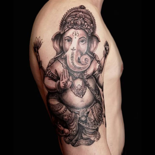 Tatuaje del dios Ganesha