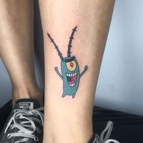 Evil Plankton tattoo