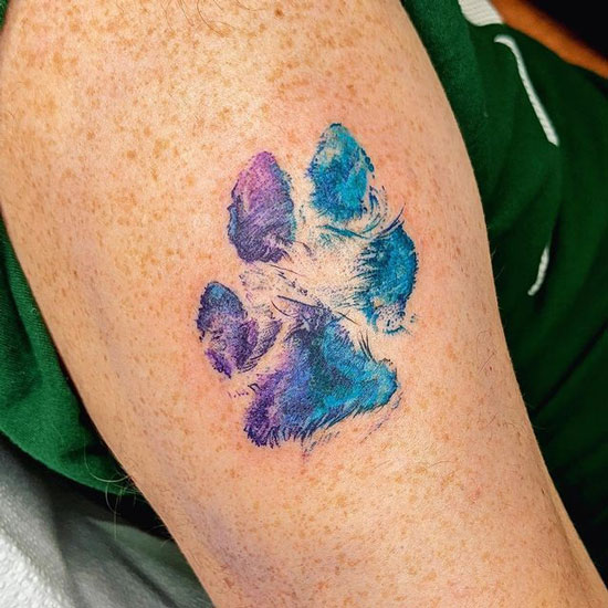 tatuaje huella de cachorro
