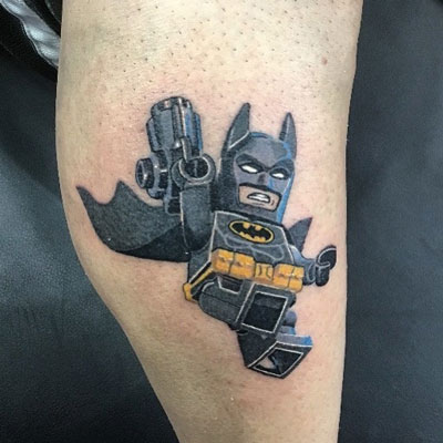 batman lego tattoo