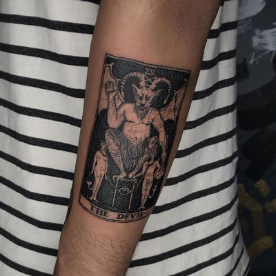 tarot tatuaje el diablo