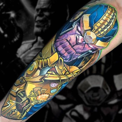 tatuaje de Thanos