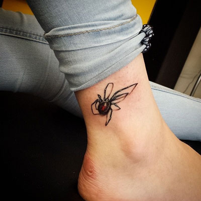 tatuaje de araña en 3d