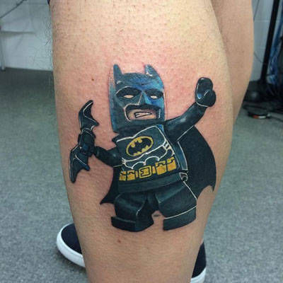 tatuaje de lego batman