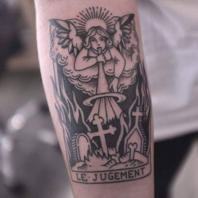 tatuaje del juicio en tarot