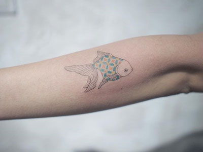 pez dorado tattoo