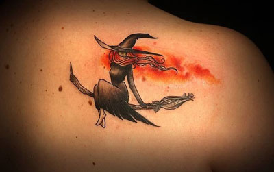 tattoo witch a color