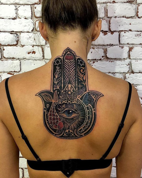 Tatuaje de la Mano de Fátima