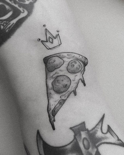 tatuaje pizza hombre