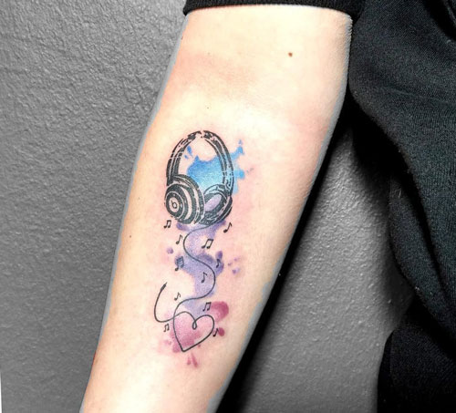 aquacolor tatuaje audifono