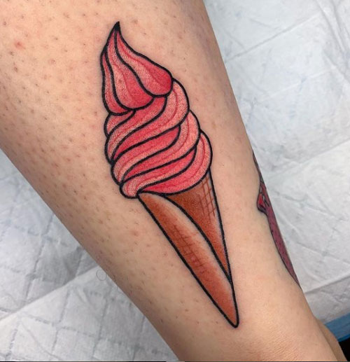 foto de tatuaje de helado