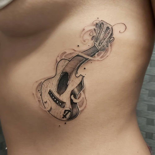 guitarra new school tatuaje