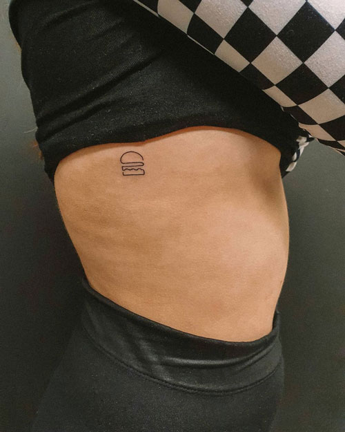 line tatto burger