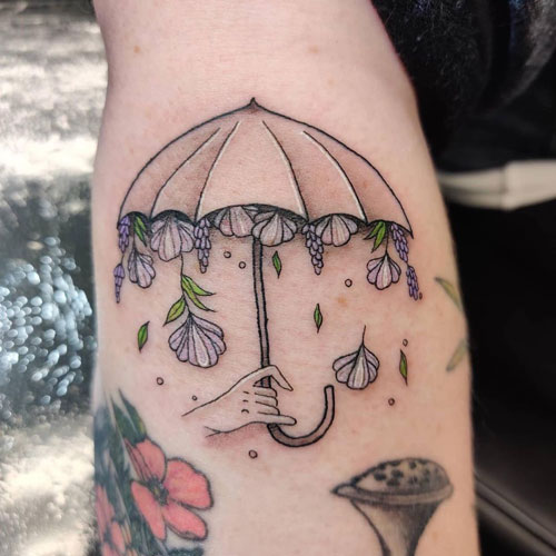 paraguas tatuaje