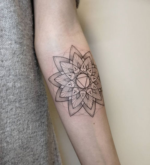solar plexus chakra tattoo