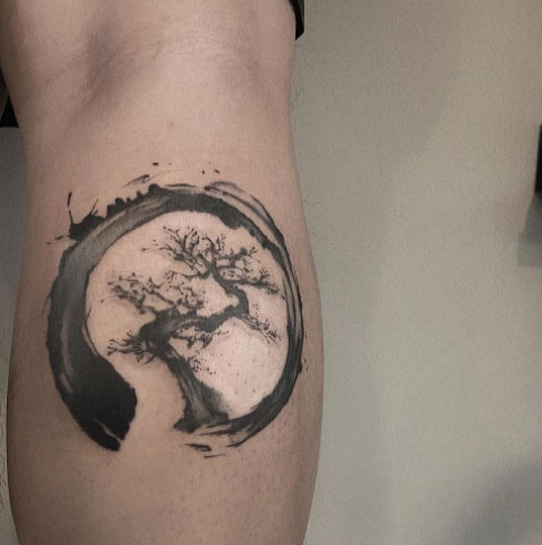 tattoo zen y arbol