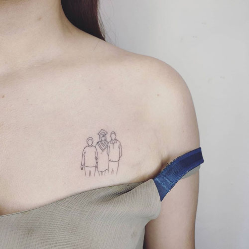 tatuaje familia graduacion