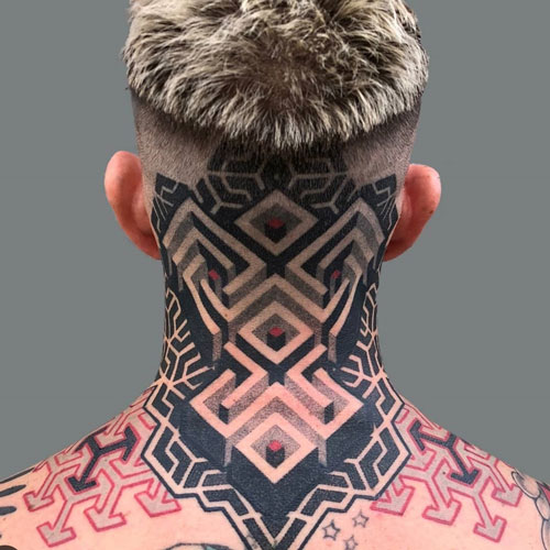tatuaje laberinto geometría