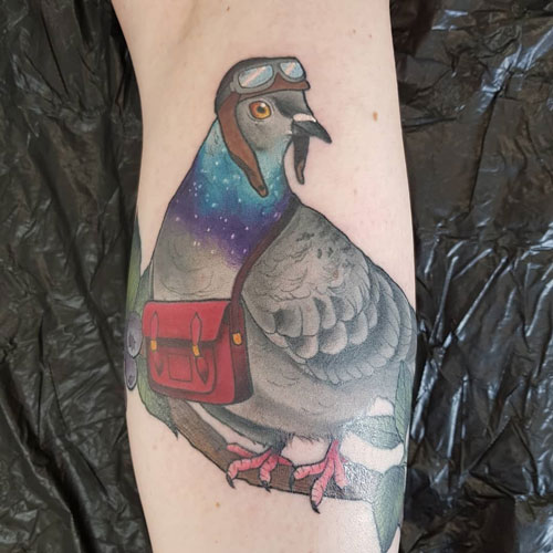tattoo paloma mensajera 