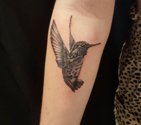tatuaje de colibri