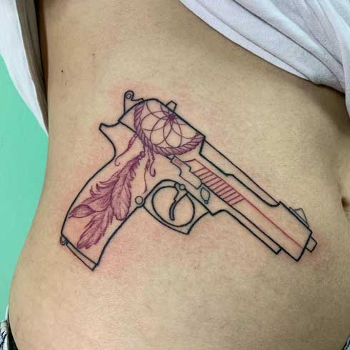 pistola beretta tattoo