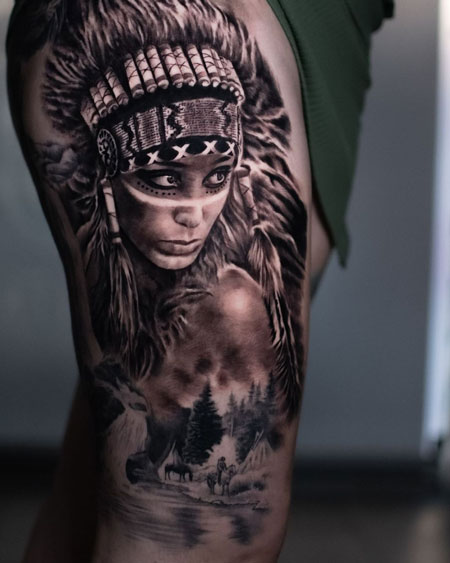 tatuajes de nativos americanos