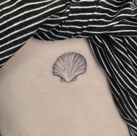 concha marina tatuaje