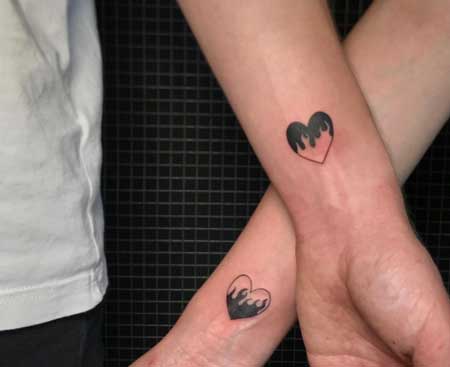 tattoo corazon parejas