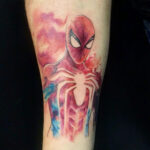 spiderman tattoo aqua