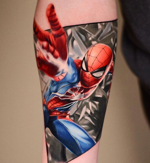tatuaje spiderman